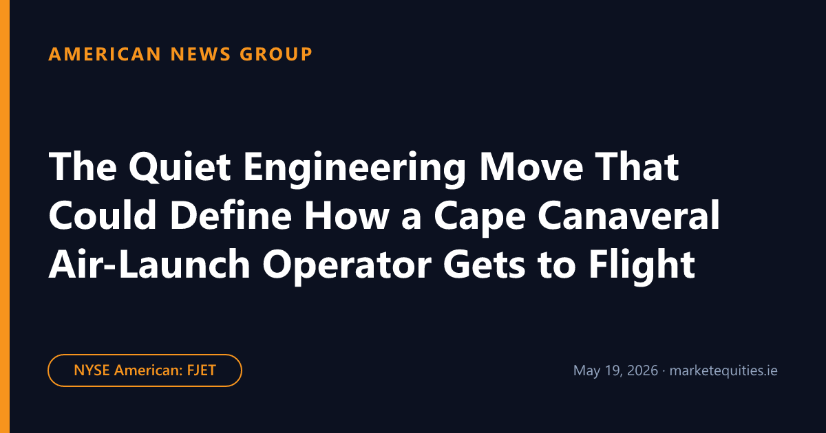 American News Group: The Quiet Engineering Move That Could Define How a Cape Canaveral Air-Launch Operator Gets to Flight