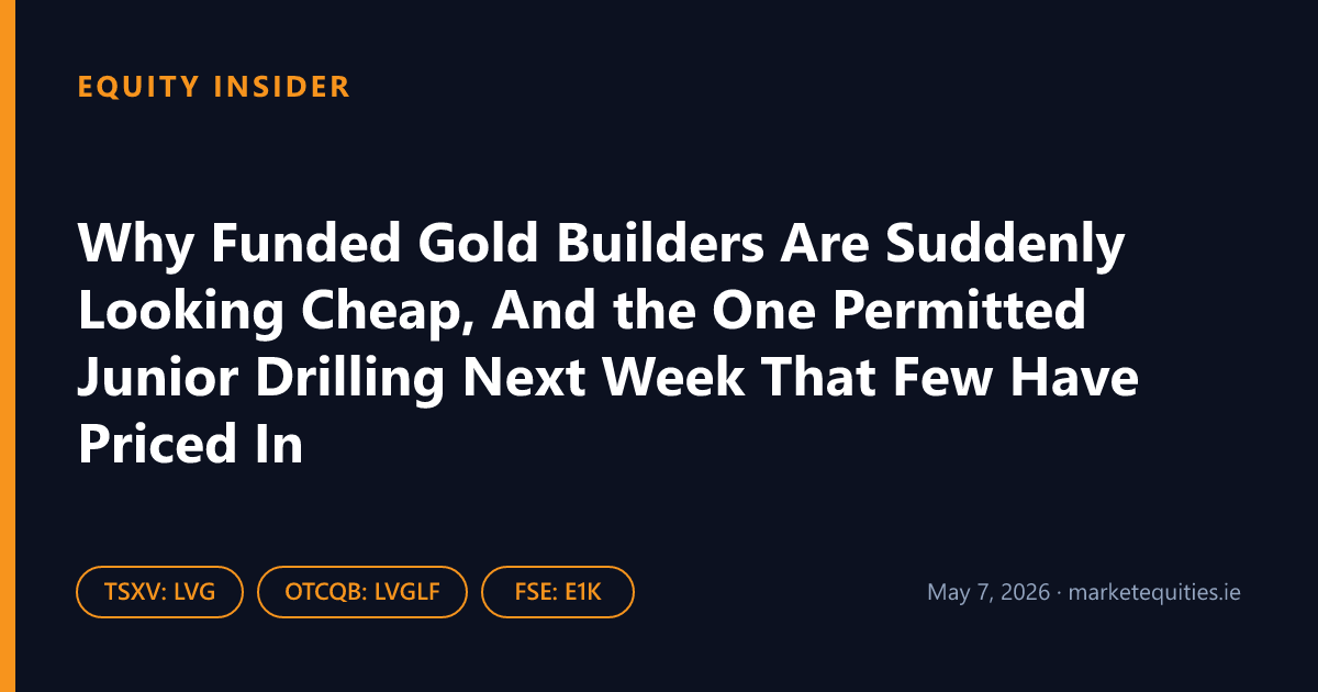 Equity Insider: Why Funded Gold Builders Are Suddenly Looking Cheap, And the One Permitted Junior Drilling Next…